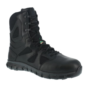 Reebok Men's 8" Black Sublite Cushion Tactical Composite Toe Safety Boot
