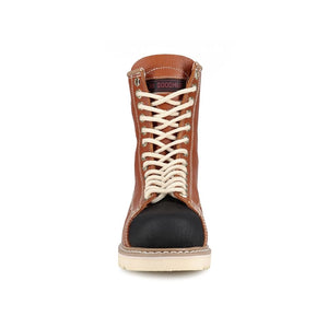 JB Goodhue Ironworker Men's 8" Steel Toe Work Boot Tan - 00801