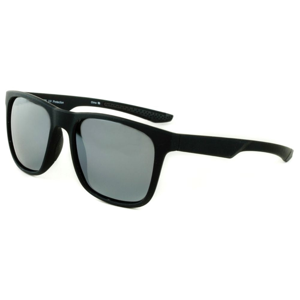 Jordan Black Safety Glass with Smoke Grey Polarized Lenses