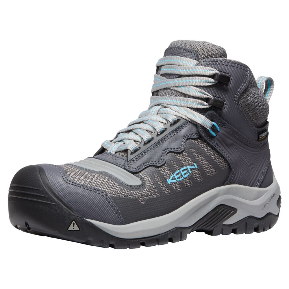 Keen Reno Women's MID Athletic Waterproof Composite Toe Work Shoe 1027116 - Grey