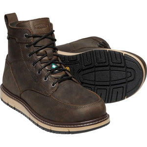 Keen San Jose Men’s 6” Aluminum Toe Waterproof Work Boot - Brown 1023250
