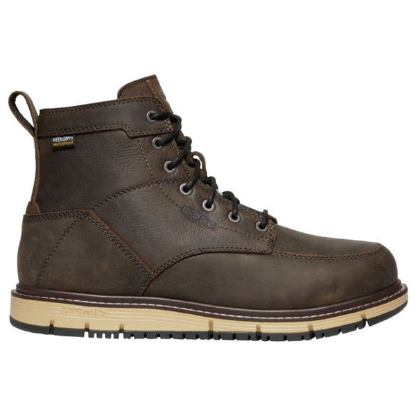 Keen San Jose Men’s 6” Aluminum Toe Waterproof Work Boot - Brown 1023250