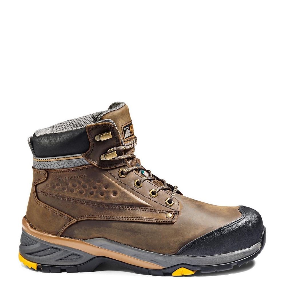 Kodiak Crusade Men's 6" WP Composite Toe Safety Boot KD305001DWX - Brown