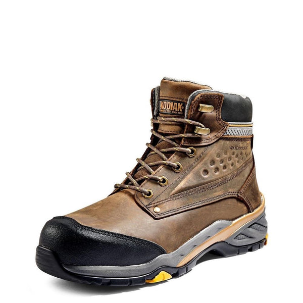 Kodiak Crusade Men's 6" WP Composite Toe Safety Boot KD305001DWX - Brown