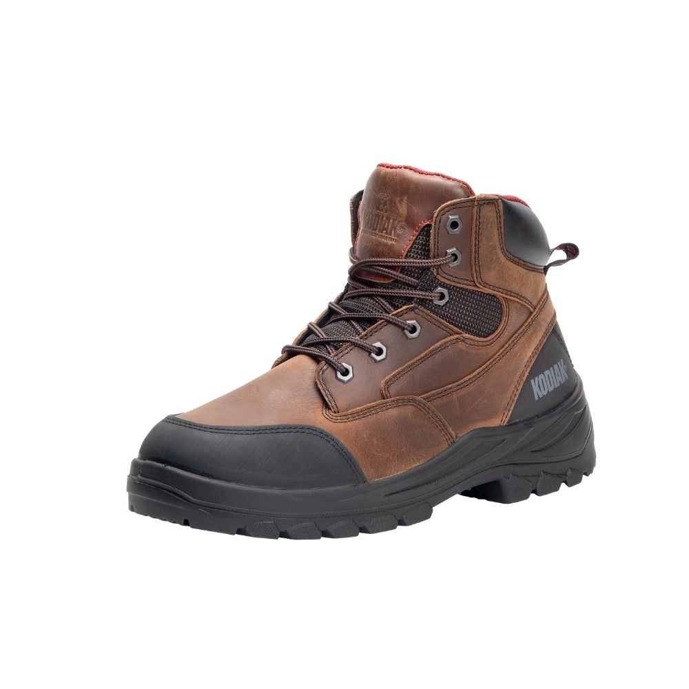 Kodiak Mount Slaggard Men's 6" Steel Toe Work Boot KD0A4NLTBRN