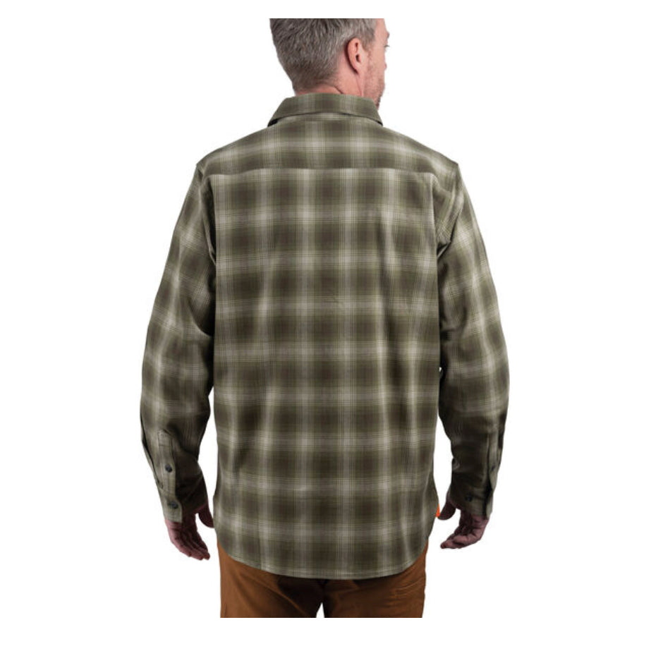 Longhorn Midweight Brushed Flannel Stretch Work Shirt