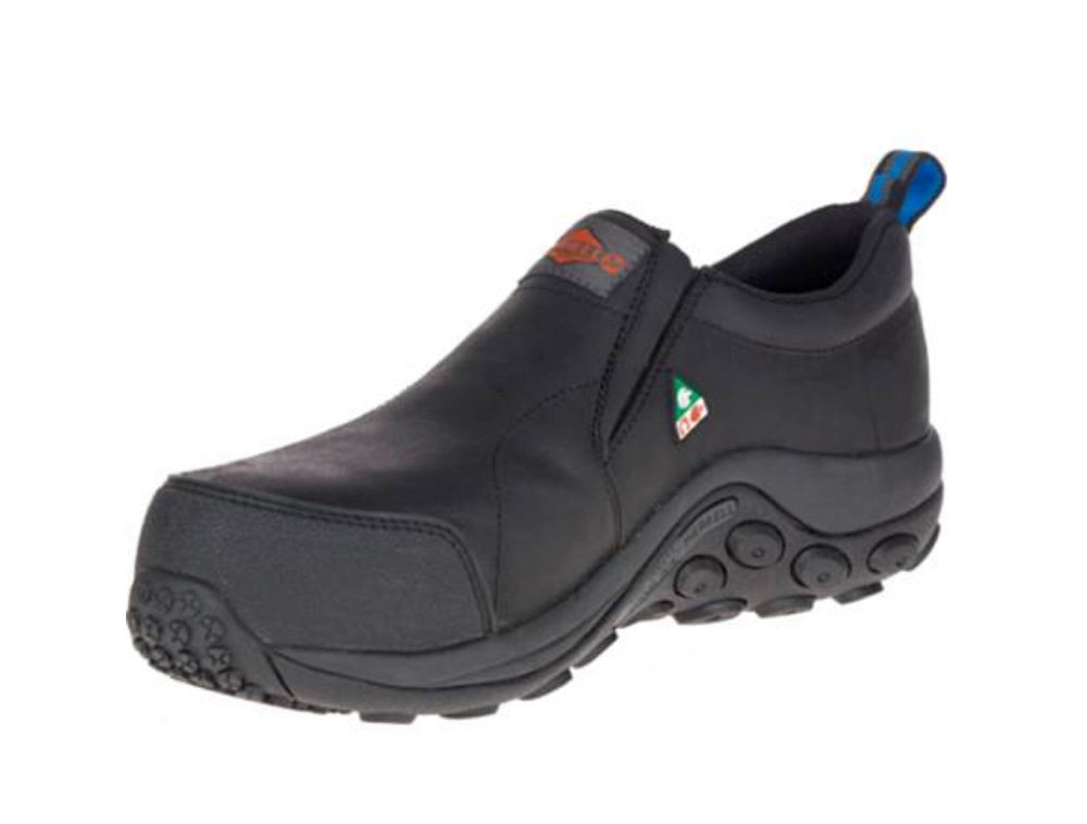 politicus Schaduw Anoniem Merrell Jungle Moc Unisex Composite Toe Slip on Work Shoes - Black J00 |  Work Authority