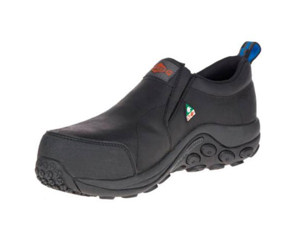 Merrell Jungle Moc Unisex Composite Toe Slip on Work Shoes - Black J003347