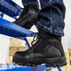 Nats S885 Men's 8" Steel Toe SZ Work Safety Boots - Black
