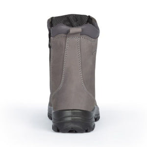 P&F S558 Women's 8" Steel Toe Work Boot With Side Zip - Kaki