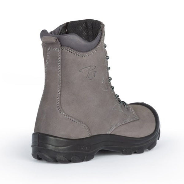 P&F S558 Women's 8" Steel Toe Work Boot With Side Zip - Kaki