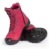 P&F S558 Women's 8" Steel Toe Work Boot With Side Zip - RED