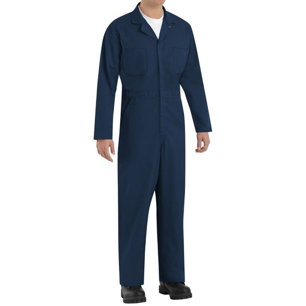 Red Kap Men's Twill Action Back Coverall with Chest Pockets CT10NV/CT10NV OS - Navy