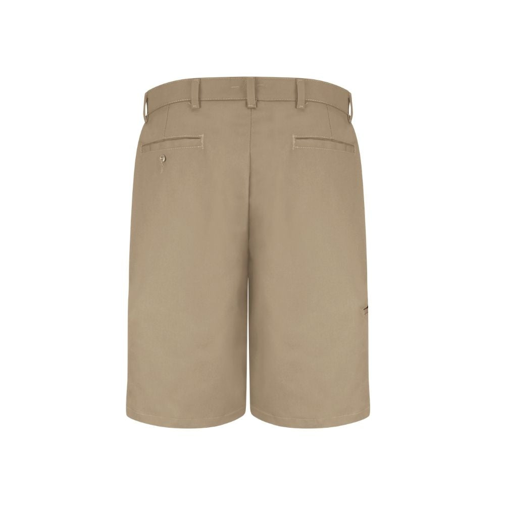 Red Kap Mens Cell Phone Pocket Work Shorts Front Khaki