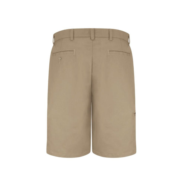 Red Kap Mens Cell Phone Pocket Work Shorts Back Khaki