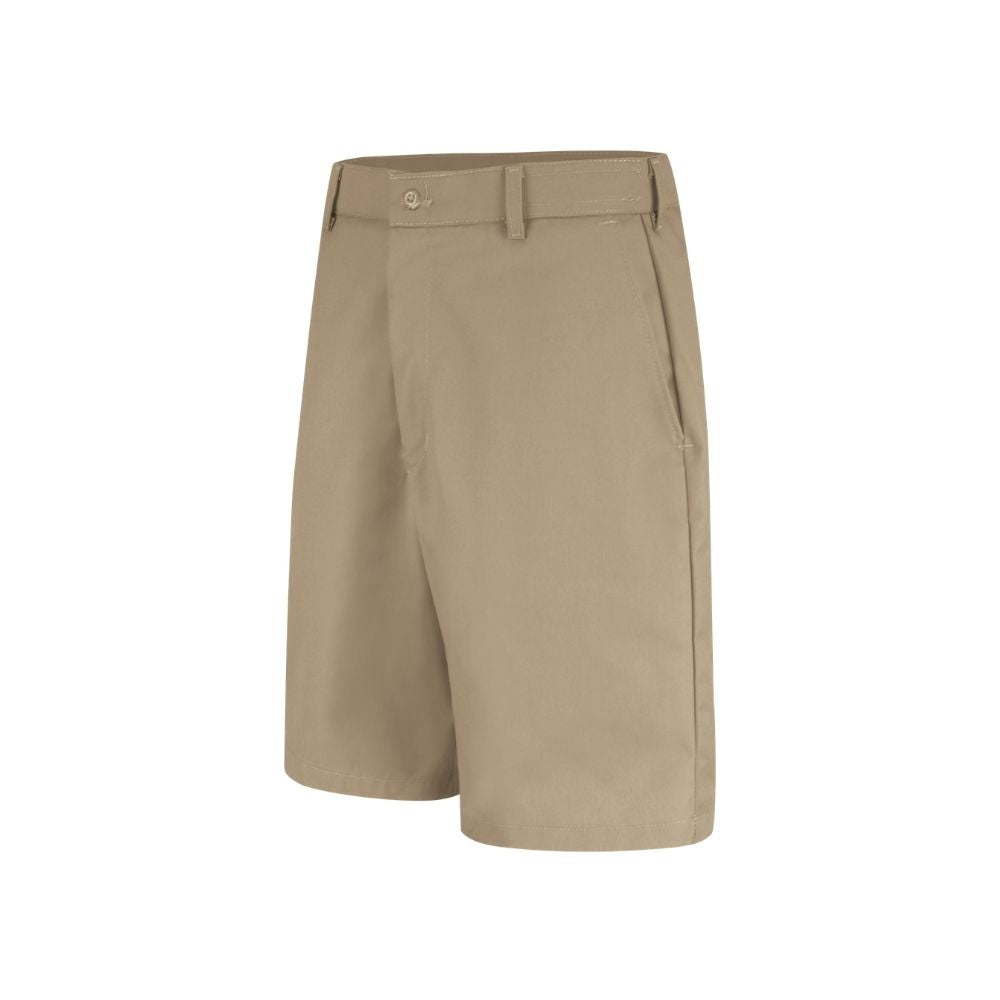 Red Kap Mens Cell Phone Pocket Work Shorts Front Khaki