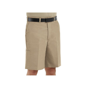 Red Kap Mens Cell Phone Pocket Work Shorts Front Khaki 2