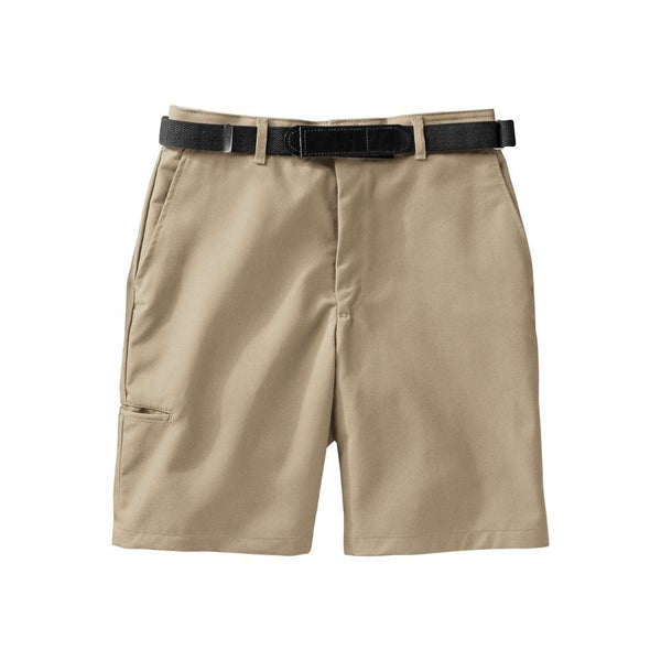 Red Kap Mens Cell Phone Pocket Work Shorts Front Khaki 3