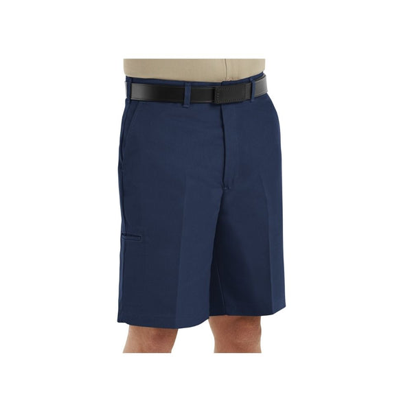 Red Kap Mens Cell Phone Pocket Work Shorts Front Navy 2
