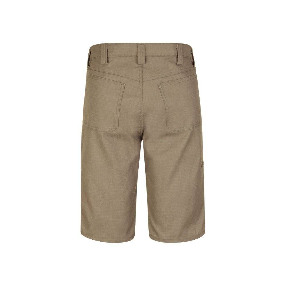 Red Kap Mens Lightweight Crew Work Shorts Khaki Front 
