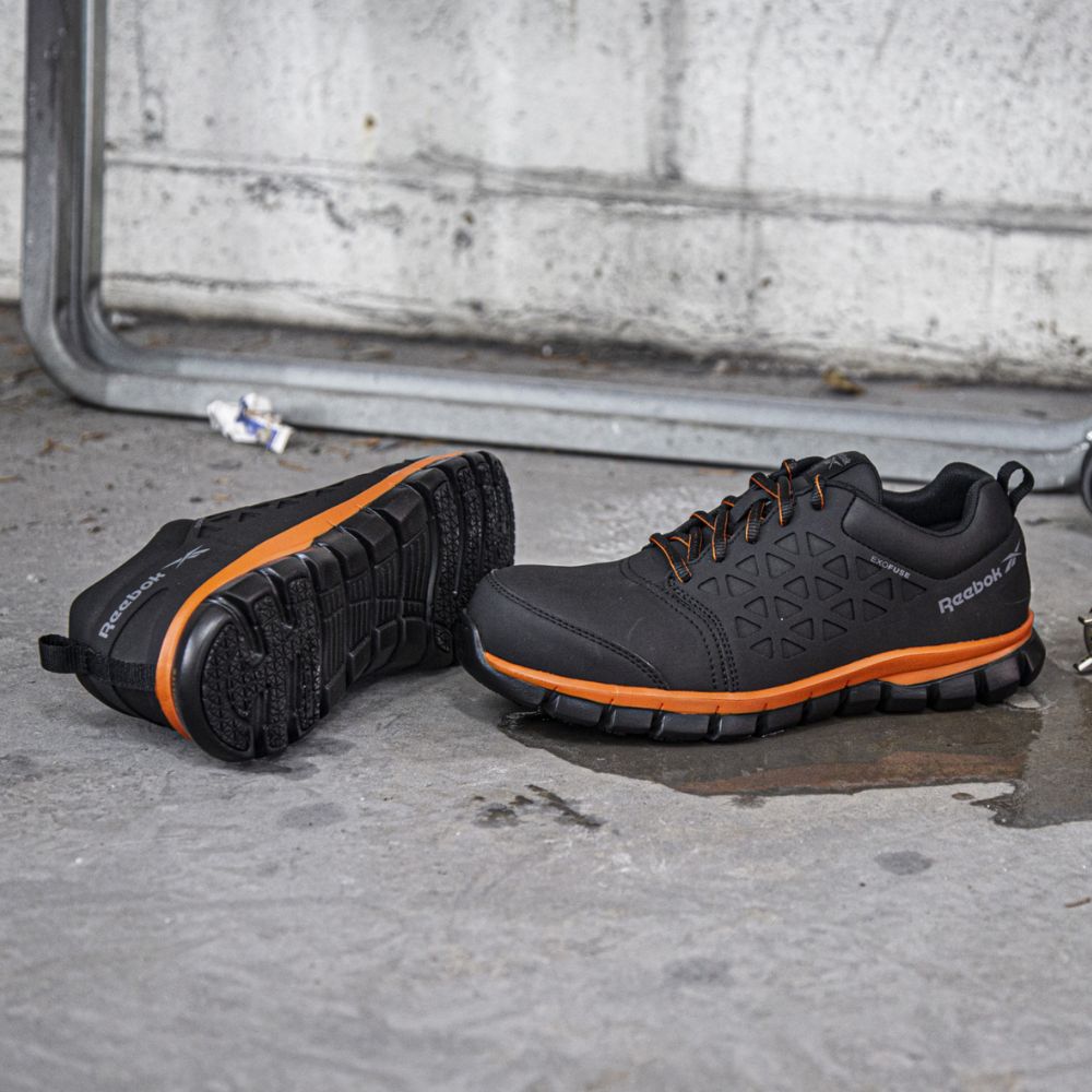 Reebok Shoes: Men's RB4135 Grey/Cobalt Blue Composite Toe