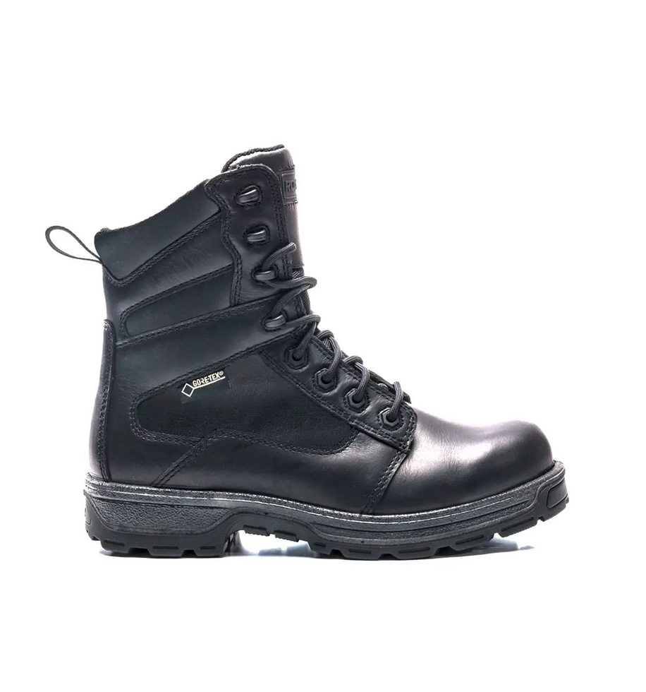 Side zip composite top toe work boots