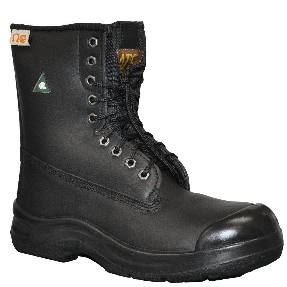 Nats 8" Men's Steel Toe Work Safety Boot - Black