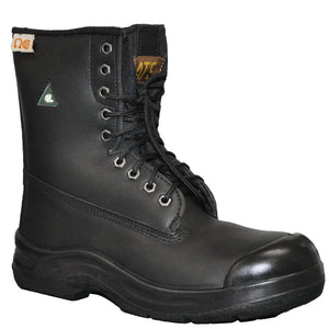 Nats 8" Men's Steel Toe Work Safety Boot - Black