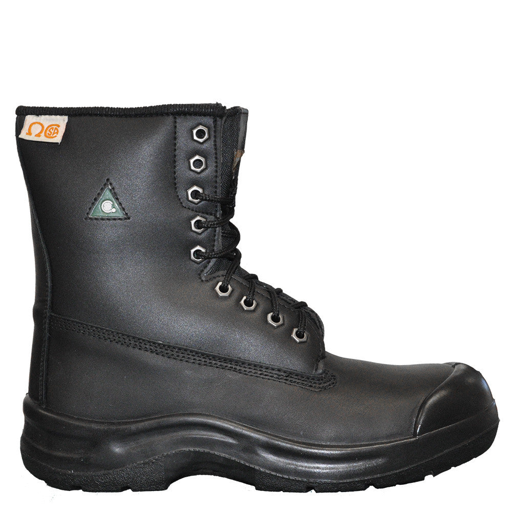 Nats 8" Men's Steel Toe Work Safety Boot - Black