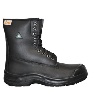 Nats 8" Men's Steel Toe Work Safety Boot - Black