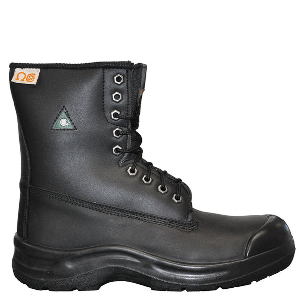 Nats 8" Men's Steel Toe Work Safety Boot - Black