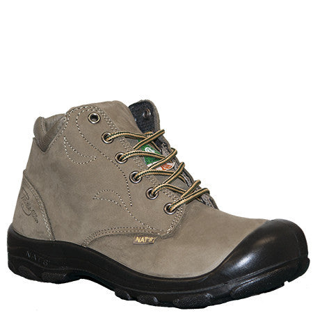NATS S556 Kaki 6" Women's Steel Toe Side Zip Work Boot