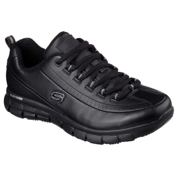 Skechers Trickel Women's Slip Resistant Athletic Shoe 76550 - Black ...