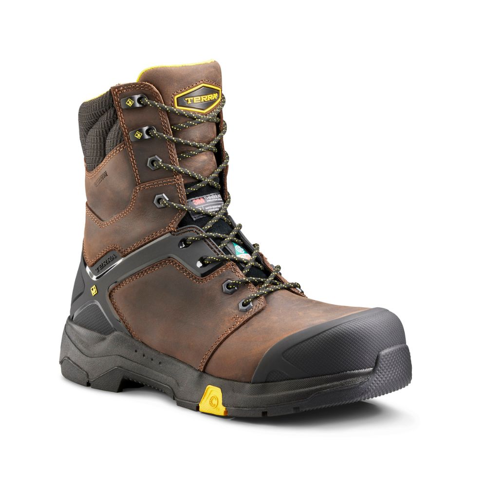 Terra Carbine Men's WP 8 inch Composite Toe Work Boot - Brown TR0A4TCR ...