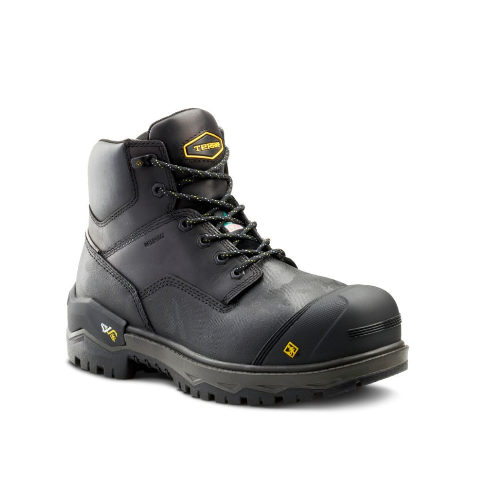 Terra Gantry Men's 6" WP Composite Toe Work Safety CSA Boot TR0A4T8VBLK - Black