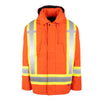 Terra Hi-VIS Men's Lined Winter Canvas Safety Parka 116568 - Orange