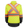 Terra Men's High Visibility Lined Freezer Work Jacket 116505 - Yellow