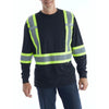 Terra Hi-Vis Long Sleeve Work Shirt  116525BK - Black