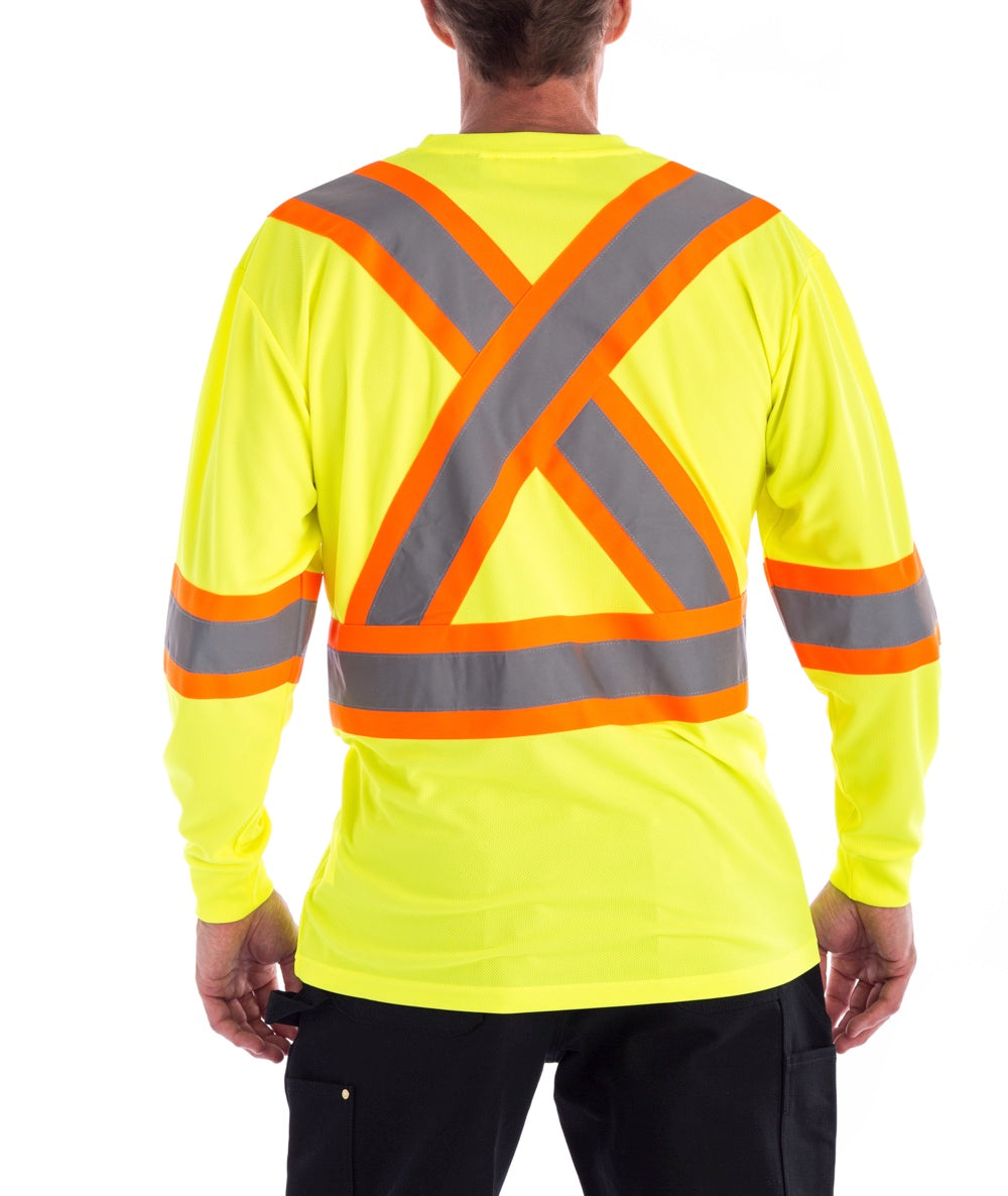 Terra Hi-Vis Short Sleeve T-Shirt in yellow