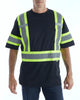 Terra Hi-Vis Short Sleeve Work T-Shirt 116524BK - Black