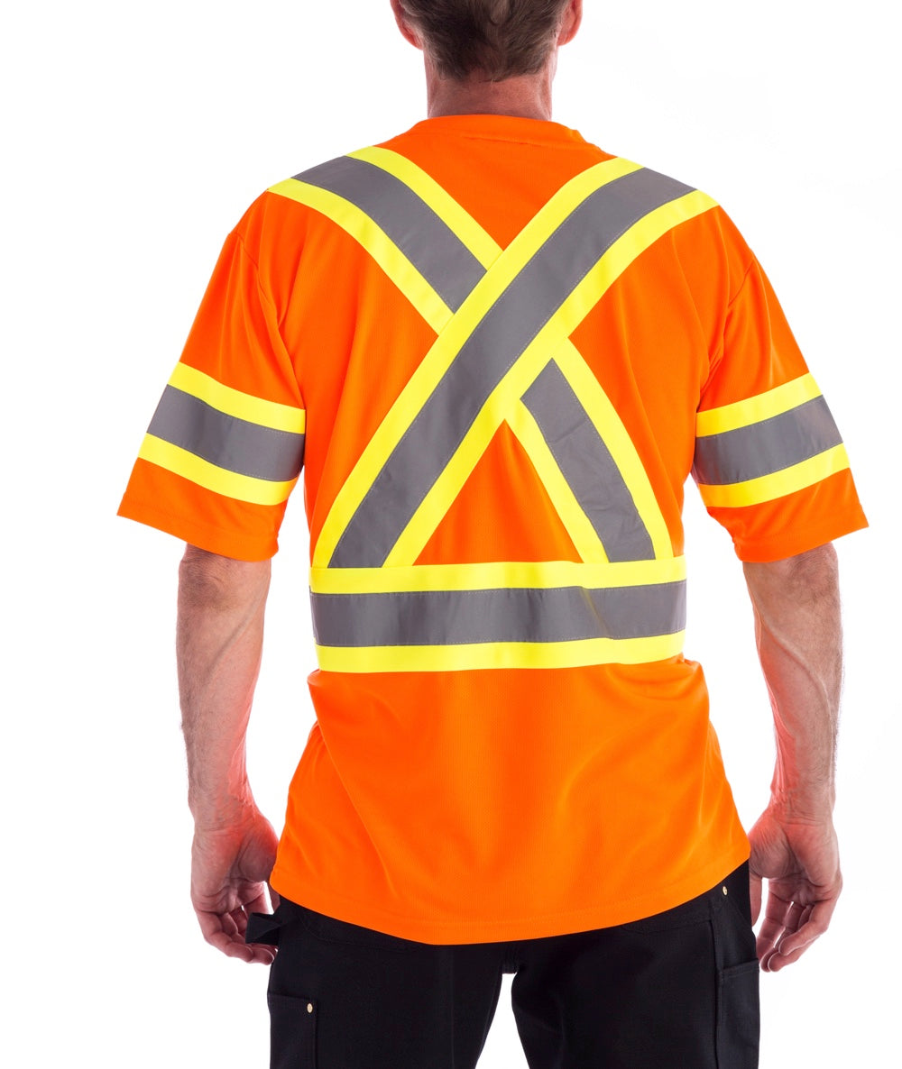 Terra Hi-Vis Short Sleeve T-Shirt in orange
