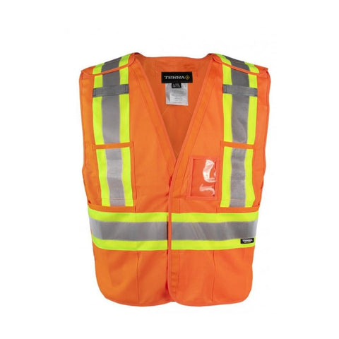 Terra Hi-Vis Rain Work Jacket 116520JOR - Orange