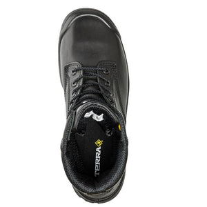 Terra Argo Men's Women's 8" Composite Toe Work Safety Boot 2975B - Black