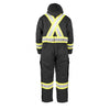 Terra Men's High Visibility Insulated Coverall 116571BK - Black