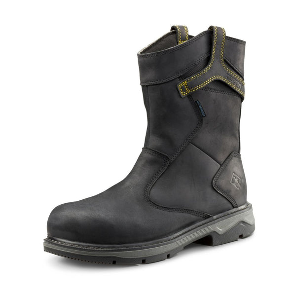Terra Patton Waterproof Unisex 8" Alloy Toe CSA Pull-on Work Boot TR0A4TCBBLK