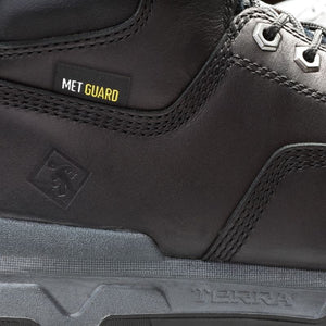 Terra Sentry 2020 Men's 6" Composite Toe Work Boot With Internal METGUARD TR0A4NRWBLK - Black