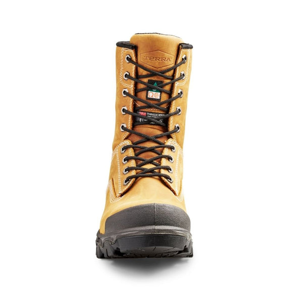 Terra Sentry 2020 Men's 8" Composite Toe Work Boot With Bumper Toe TR0A4NQ9FWE - Brown