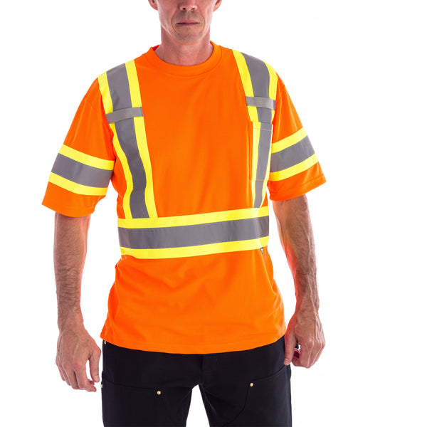 Terra Hi-Vis Short Sleeve Work T-Shirt 116524or - Orange