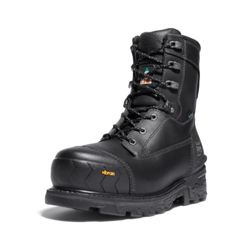 Timberland PRO Boondock HD Men's 8" WP Composite Toe Safety Boot With Vibram Arctic Grip TB0A29S7001 - Black