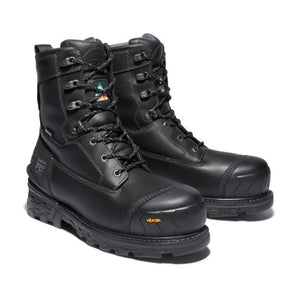 Timberland PRO Boondock HD Men's 8" WP Composite Toe Safety Boot With Vibram Arctic Grip TB0A29S7001 - Black